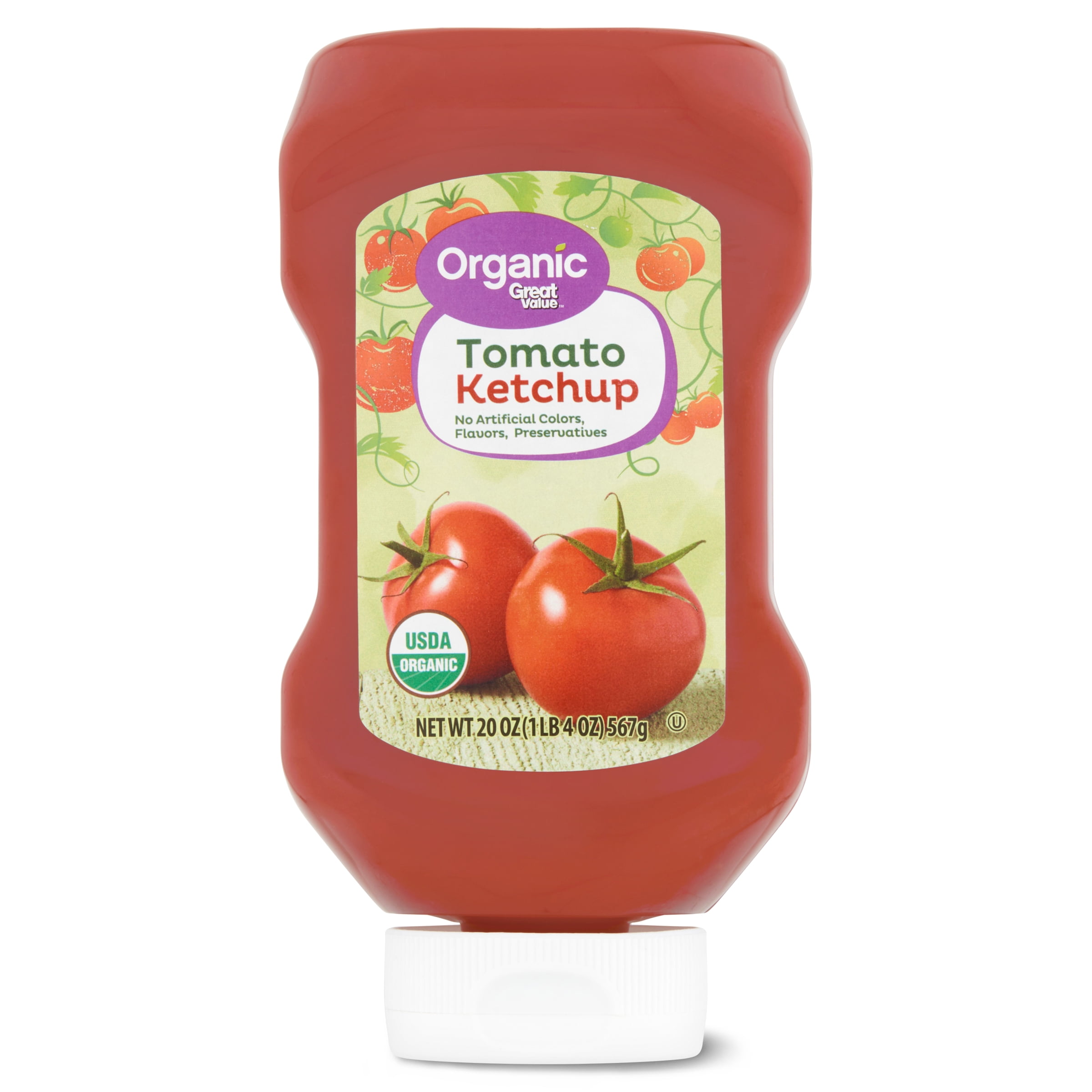 Great Value Organic Tomato Ketchup, 20 oz