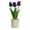 Purple, variant on Artificial flower PU feel tulip creative indoor ornaments decorative bonsai