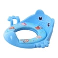 thumbnail image 1 of Asiento de Inodoro Seguro Acolchado Suave para Niños con - Azul, se describe, 1 of 8