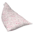 thumbnail image 2 of Love Lounger Chair Bag, Hand Drawn Style Romantic Kissing Birds Eros Flower Dragonfly Cat, High Capacity Storage with Handle Container, Lounger Size, Pale Coral Pink Brown, by Ambesonne, 2 of 5