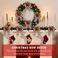 thumbnail image 5 of Dalrosia Christmas Bows Buffalo Plaid Bow Checkered Ribbon Bow with Pine Cone Christmas Tree Decoration Bows for Christmas Parties Christmas Trees Indoor Crafts, 5 of 6