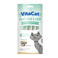 thumbnail image 2 of (4 pack) VitaCat by Salty Cat Silky Skin & Coat Tuna & Blueberry Flavor Soft Treats for Cats, 60g Pouch (4 Pack), 2 of 10
