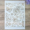 thumbnail image 1 of DIY Decorative Paisley Stencil Template for Painting on Walls Furniture Crafts (A4 Size), 1 of 4