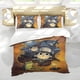 thumbnail image 5 of Más Allá del Jardín Conjunto de sábanas temático, trío de piezas, cómodo y amigable con la piel, diseño único, regalo de decoración para el hogar para familiares, amigos y fans, 90 cm * 190 cm, 5 of 6