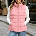 thumbnail image 2 of Edvintorg Women's Winter Waistcoat Sleeveless Zip up Puffer Jacket Lightweight Padded Vest with Pockets Fall Outerwear, 2 of 6