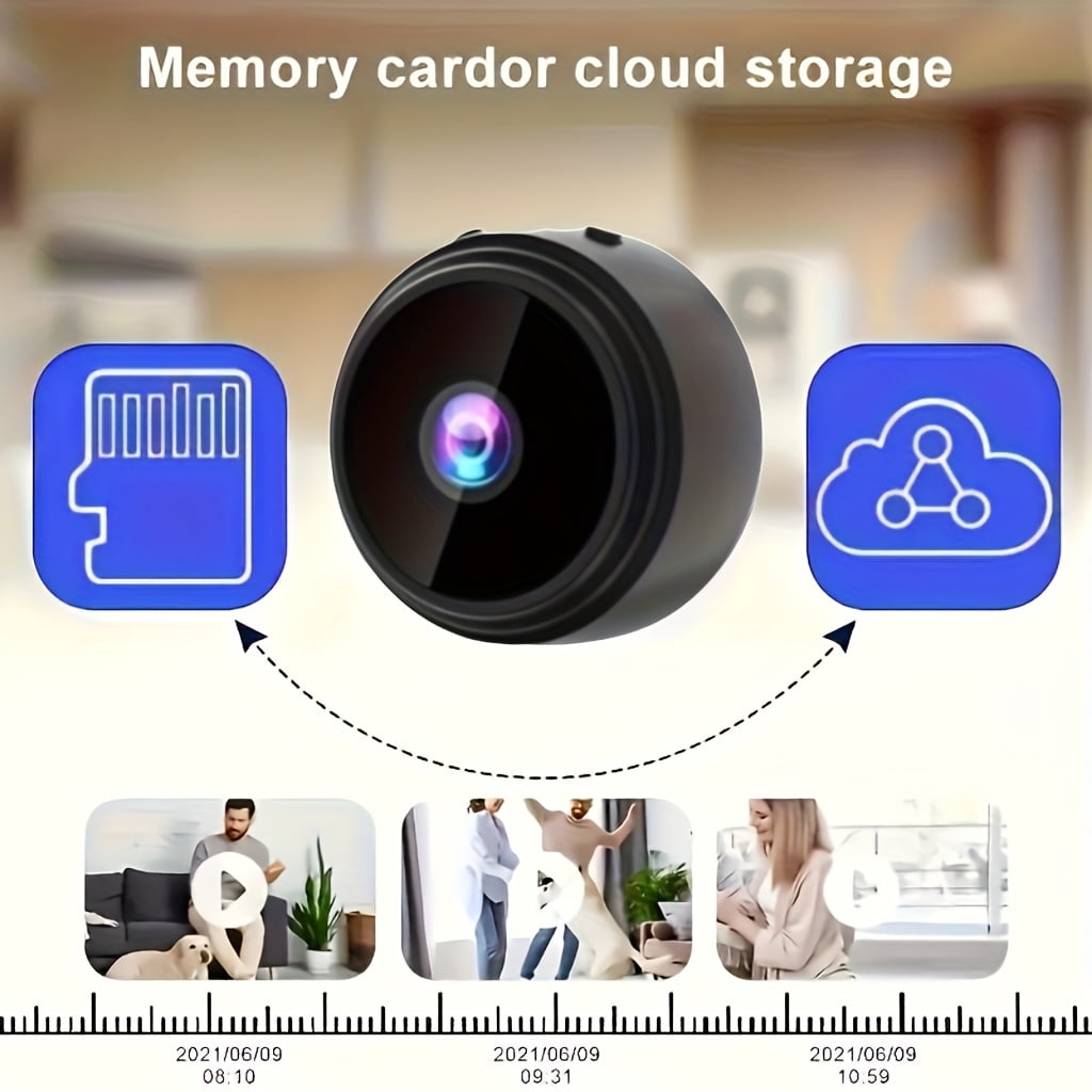 Wireless Security Camera A9: 150° Rotation & Wide-Angle Lens, 2.4GHz WiFi Indoor/Outdoor Camera with Night Vision for Home, Pet, Baby Monitoring