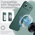 thumbnail image 2 of JETech Magnetic Silicone Case for iPhone 17 Air, Compatible with MagSafe, Silky Soft Touch, Shock Absorbing Phone Cover with Camera Lens Protection (Midnight Green), 2 of 6