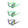 thumbnail image 1 of 3x Novedad Alien Party Gafas Disfraz Disfraz Lente Colorida Negro Verde Sunnimix Lentes extraterrestres divertidos, 1 of 8
