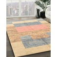 thumbnail image 2 of Ahgly Company Indoor Rectangle Abstract Light Copper Gold Abstract Area Rugs, 4' x 6', 2 of 6