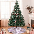 thumbnail image 7 of Lsque Owl And Floral Print Christmas Tree Skirt, Tree Skirt with Ties or Velcro, Perfect for Holiday Decorations, Halloween, and New Year-36", 7 of 7