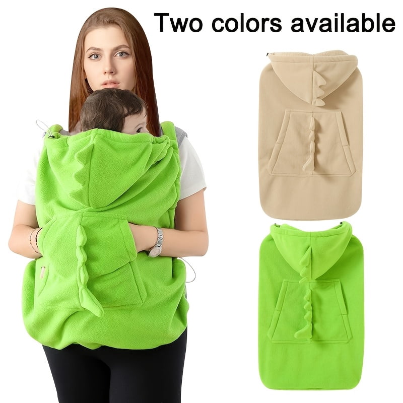 Baby Carrier Cover Stroller Accessory Blocks Strong Wind Sunlight Soft Dinosaur Design Perfect for Travel All Season Use 100 Polyester