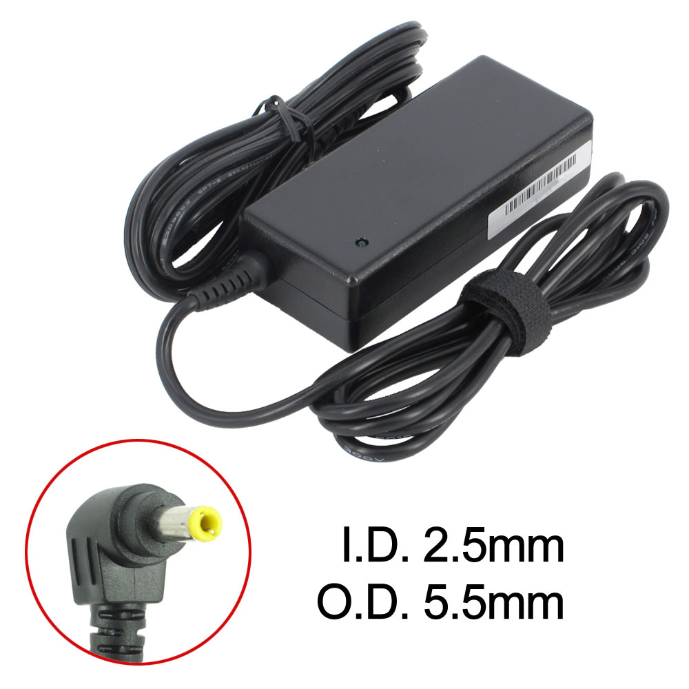 BattPit: New Replacement Laptop AC Adapter/Power Supply/Charger for Asus VivoBook S400CA-CA3317, 04G2660031T0, 107062, 6500084, ADP-65DB, EXA0703YH, PA3396U-1ACA (19V 3.42A 65W) - image 1 of 1