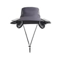 thumbnail image 2 of JZCHUNTOY Solar Fan Hat 1 Pack with 2 Detachable Fans, USB Rechargeable Long Battery Life Outdoor Sun Shade Cap, UV Protection Breathable Adjustable Cooling Hat for Hiking Camping Gardening, 2 of 6