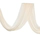 thumbnail image 4 of Cortina de fondo transparente con diseño de arco para bodas, ideal para ceremonias, recepciones y fotos. Beige Blanco, 4 of 9