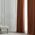 thumbnail image 5 of Half Price Drapes Persimmon Bellino Textured Faux Linen Room Darkening Curtains For Bedroom & Living Room Curtains(1 Panel), Curtains 84 Inches Long, 50W X 84L, 5 of 12