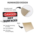 thumbnail image 4 of Metal Hanging Plate Horizontal Sign HOT SURFACES, Waterproof, Fade and Scratch Resistant, safety signs, equipment Warning signs, etc - DANGER SIGN Style 20x30cm, 4 of 8