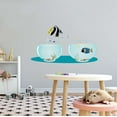 thumbnail image 3 of Fish Wall Decal Cute Fish Aquarium Jumping Vinyl Wall Decal Joyful Animal Bedroom Decoration - Size: 10 In X 6 In, 3 of 5