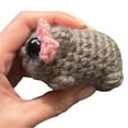 thumbnail image 2 of sad hamster, sad hamster plush, crochet sad hamster, 2 of 5