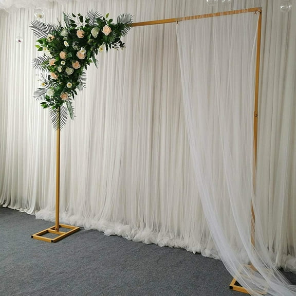 Metal Square Arch Wedding 9.8 Feet Tall, Background Decorative Frame, for Birthday Party, Baby Shower, Photo Background Decoration
