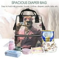 thumbnail image 5 of Daiia Stylish Kangaroo In Suit Large Capacity Baby Bag Waterproof Stylish Diaper Bag Mummy Backpack Adjustable Straps Diaper BagBaby Essentials Bag, 5 of 6