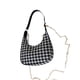 thumbnail image 2 of pstuiky Nueva versión coreana del bolso bandolera Thousand Bird Red Contrast Color Retro Chessboard Stick Underarm Crescent Bag Portable Shoulder Bag for Women, 2 of 9