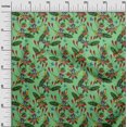 thumbnail image 3 of oneOone Polyester Spandex Sea Green Fabric Tropical Dress Material Fabric Print Fabric By The Yard 56 Inch Wide, 3 of 5