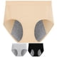 thumbnail image 5 of 3 piezas calzoncillos de algodón para dama transpirable calzoncillos sanitarios femeninos menstruales cómodos, 5 of 6
