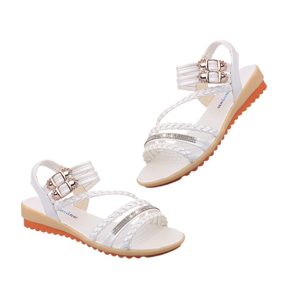 elastic strap soft sole sandals