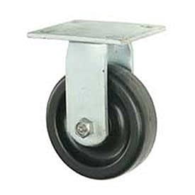 Global Industrial 601218 6 in. Heavy Duty Rigid Plate Caster Plastic Wheel - 800 lbs
