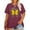 C-Purple, variant on Anbech Women's Butterfly Plus Shirts Casual Loose Oversized Tshirt Short Sleeve Floral Summer Tee