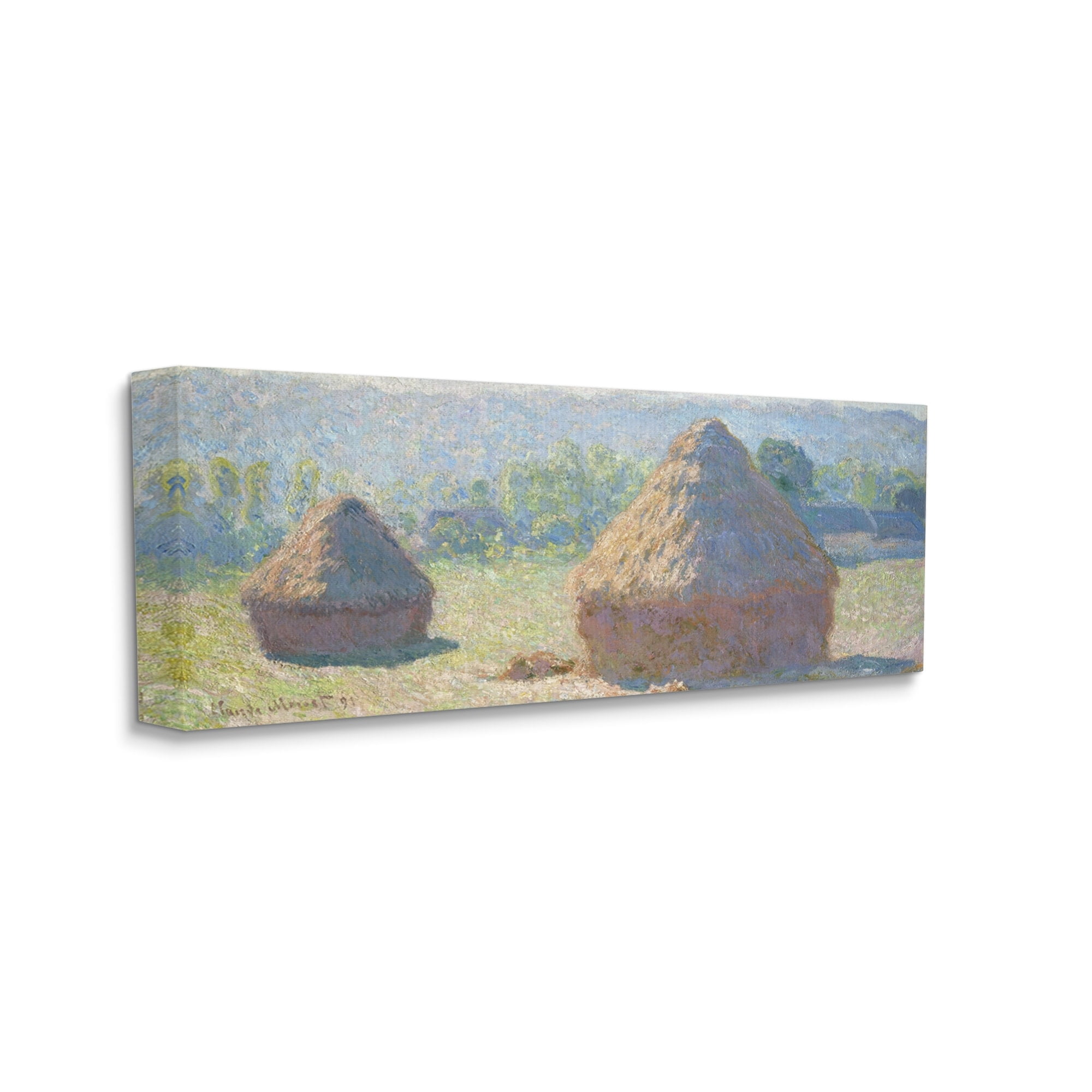 Stupell Industries Haystacks, End of Summer Classic Claude Monet Painting Painting Gallery Wrapped Canvas Print Wall Art, Design by one1000paintings