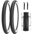 thumbnail image 1 of Neumático de bicicleta SIMEIQI, 26 x 2.35 pulgadas, plegable, pared blanca y negra, 1 of 7