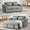 Gray, variant on Foldable Sofa Bed with 2 USB Charging Ports, Pull Out Velvet Loveseat Sleeper with Phone Holder, Modern Futon Couch with Cup Holders & Adjustable Backrest for Living Room,Grey