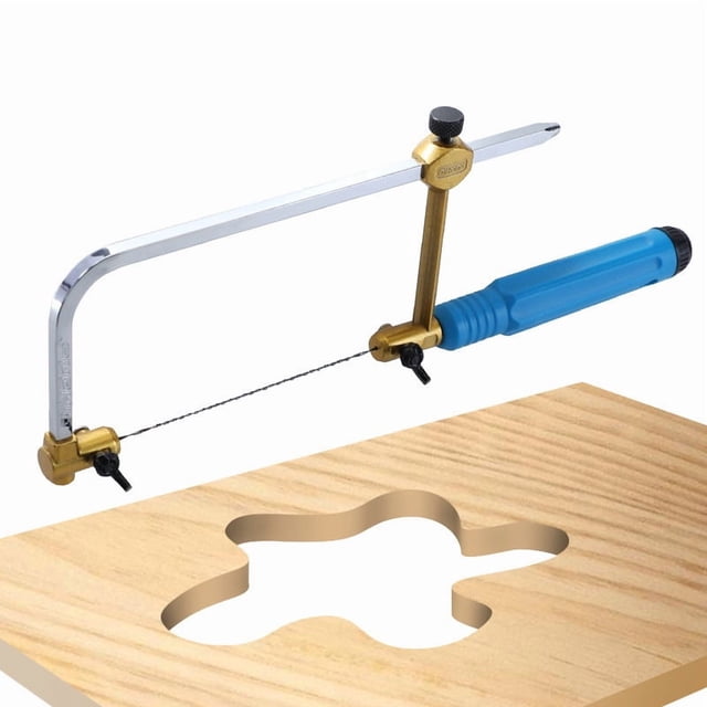 400 Type U-Shaped Miniature Hand Saw Frame - Compact 130mm Woodworking Tool for DIY Curve Cutting, Versatile Design for Hand/Wire Saw Use, Durable 45# Steel Construction (Blade Not Included)