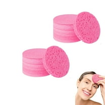 Durable Face Sponge,Natural Cosmetic Spa Sponges for Makeup Remover,TGY Compressed Facial Pads for Daily Facial Cleansing and Exfoliating,50-Count