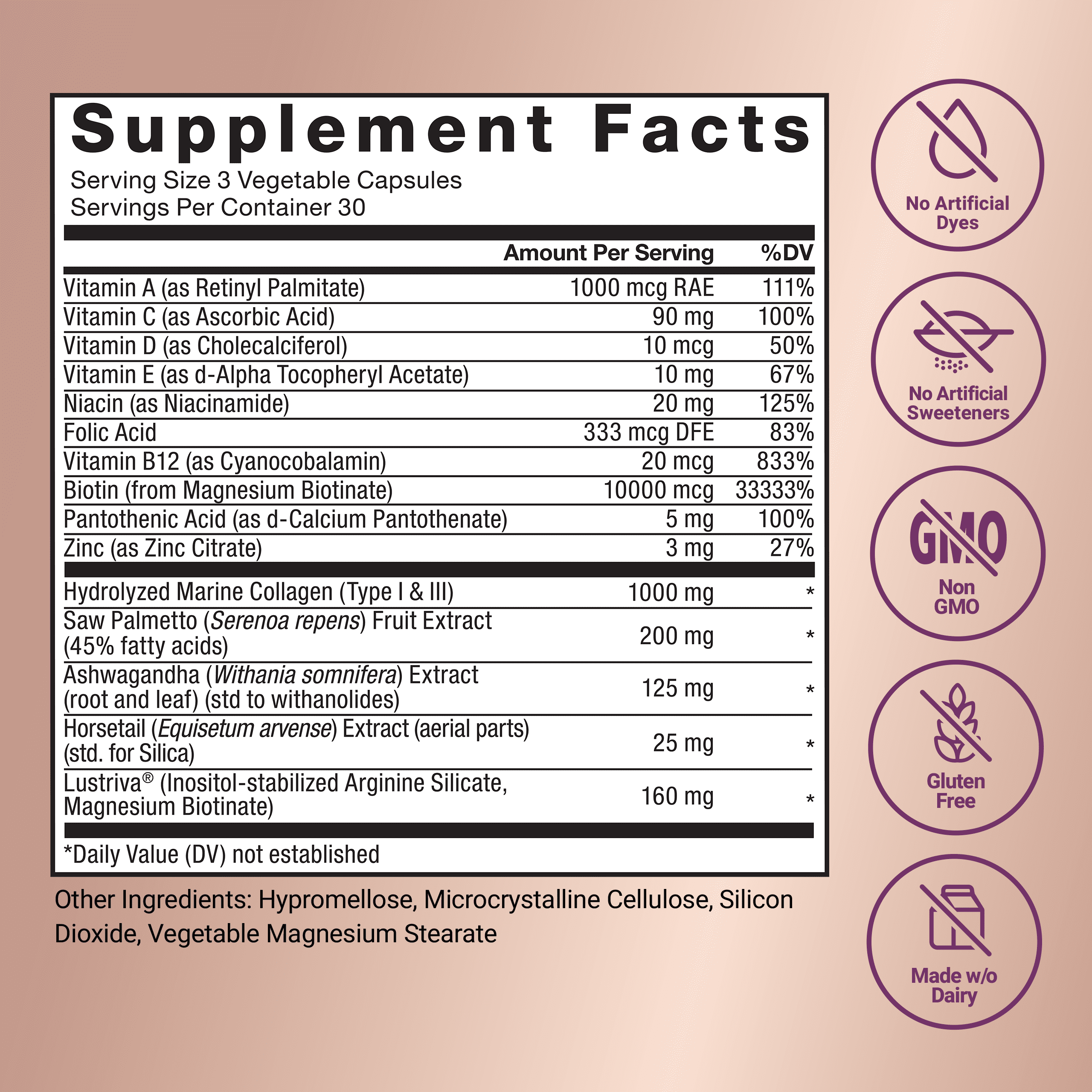 Force Factor Hair Growth Accelerator, Hair Growth Vitamins for Women & Men with Clinically Studied Lustriva, Biotin & Ashwagandha, 90 Capsules