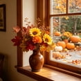 thumbnail image 4 of Roiihwy Artificial Halloween Fall Flowers, Fall Thanksgiving Fake Flowers Bunches, UV Resistant Fall Decorations for Home Porch Garden Wedding Party Office Indoor, 4 of 6