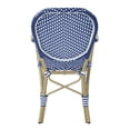 thumbnail image 4 of Furniture of America Hamner French Aluminum Patio Armchair in Blue (Set of 2), 4 of 6