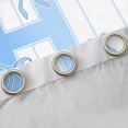 thumbnail image 4 of Castle Fairy Teens Boys Girls Bowknot Personalized Initial H Blackout Curtains Set of 2 (52x84 Each),Blue Geometric Stripes Window Curtains,Dreamy Princess Curtains and Drapes, 4 of 6