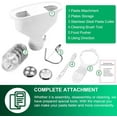 thumbnail image 6 of 6-Piece Pasta Attachment for Kitchenaid Stand Mixer, Home made Pasta Press Attachment with 2 Feed Port, Heavy Duty, Dishwasher Safe, Easy Clean, 6 of 8