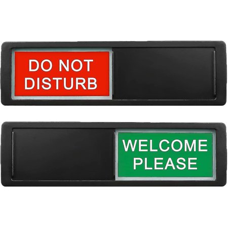 Open Closed Sign, Open Signs Privacy Slide Door Sign Indicator-Black-do ...