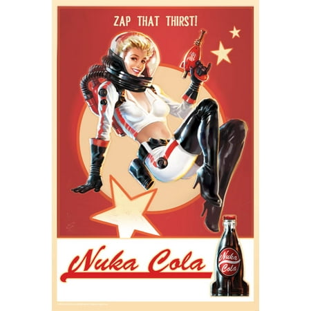 Fallout 4 Nuka Cola Pin-Up Vintage Metal Sign (Fallout 4 Nuka World Best Weapons)