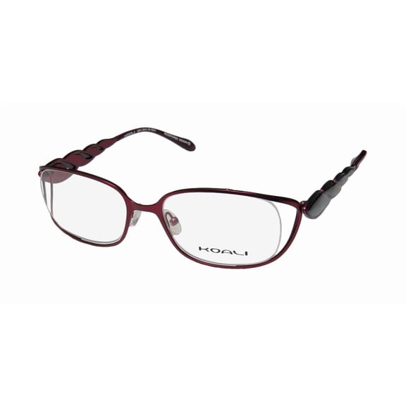 NEW KOALI 6981K WOMENS/LADIES DESIGNER FULL-RIM PLUM / GRAY OPAL FRAME DEMO LENSES 53-18-130 EYEGLASSES/GLASSES