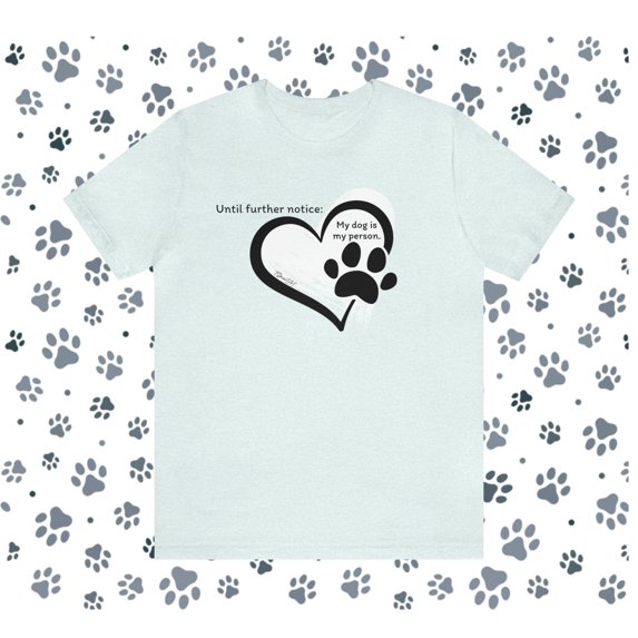 TSmartArt @ Walmart. Dog Person 100% Cotton Unisex T-Shirt. Regular & Plus