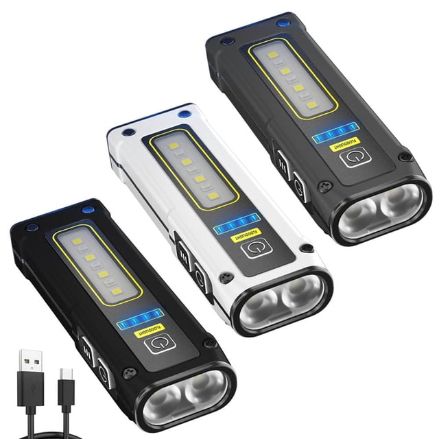 Light Torch 7 Flash portátil Equipo multipropósito Camping Linterna Blanco