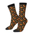 thumbnail image 1 of Balery Festive Squirrels Dark Forest Calcetas Largas con Estampado para Hombre y Mujer – Suaves y Transpirables, Talla Única (US 5-11), 1 of 6