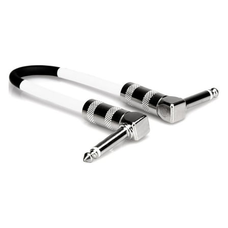 Hosa CPE-118 Guitar Patch Cable, Hosa Right-angle to Same, 18 in