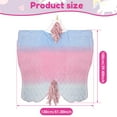 thumbnail image 2 of Dznils Kids Unicorn Flannel Hooded Bath Towel, Soft Absorbent Beach Towel, Pink, 2 of 11