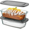 Superior Glass Loaf Pan With Cover - 2 Piece Meatloaf Pan With BPA-free Airtight Lids - Grip Handles for Easy Carry from Hot Oven To Table - Loaf Pans For Baking Bread, Cakes, Pasta.