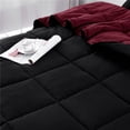 thumbnail image 3 of Unique Home Alternative 2pc Goose Down Clearance Comforter Soft Premium Color Duvet Covers Comforter Set (Twin, Black), 3 of 6